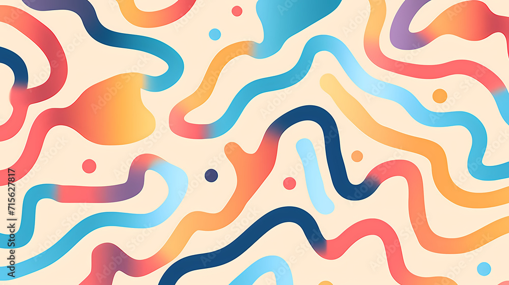 Funny doodle seamless pattern, artistic background Funny doodle seamless pattern, artistic background