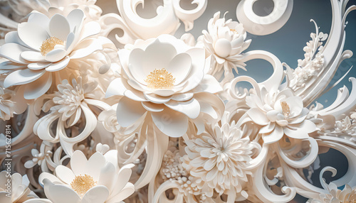 Wedding card series, beautiful formal wedding decoration