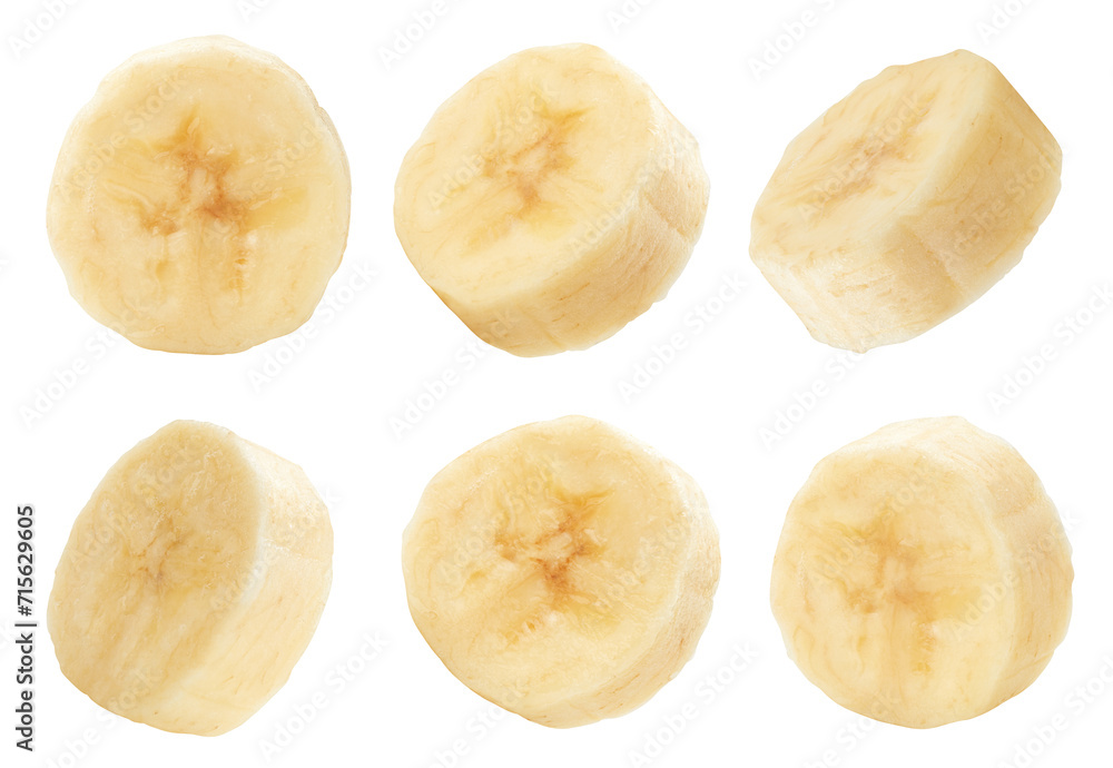 Isolated banana on white background