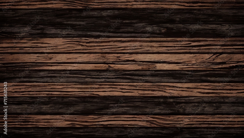 Fototapeta premium Horizontal Oak Wood Panel Texture Background with Brown Planks, Old Weathered Wall, and Natural Hardwood Pattern