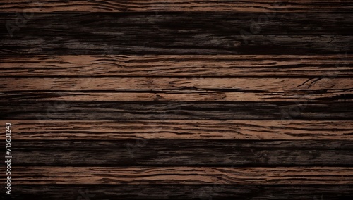 Horizontal Oak Wood Panel Texture Background with Brown Planks, Old Weathered Wall, and Natural Hardwood Pattern