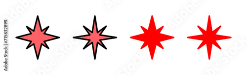 Compass icon set illustration. arrow compass icon sign and symbol