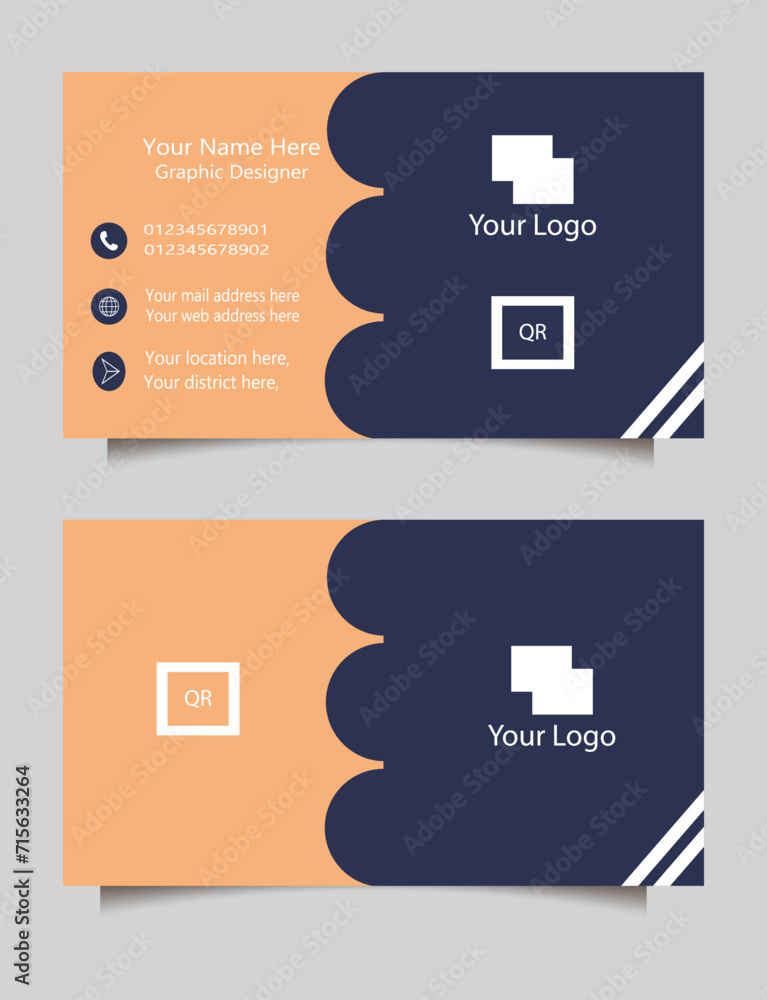 Fototapeta premium Elegant Corporate Business Card Design