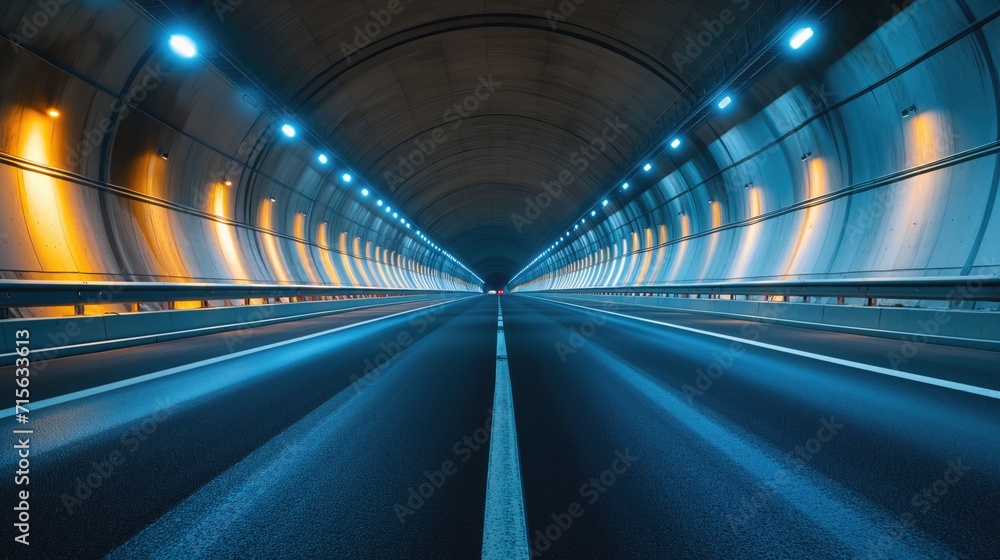 Car-free road tunnel