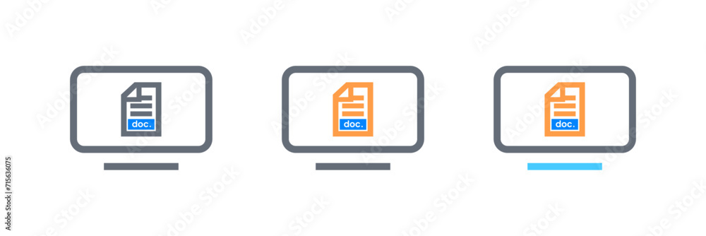 Document and file icon vector Document and file icon vector