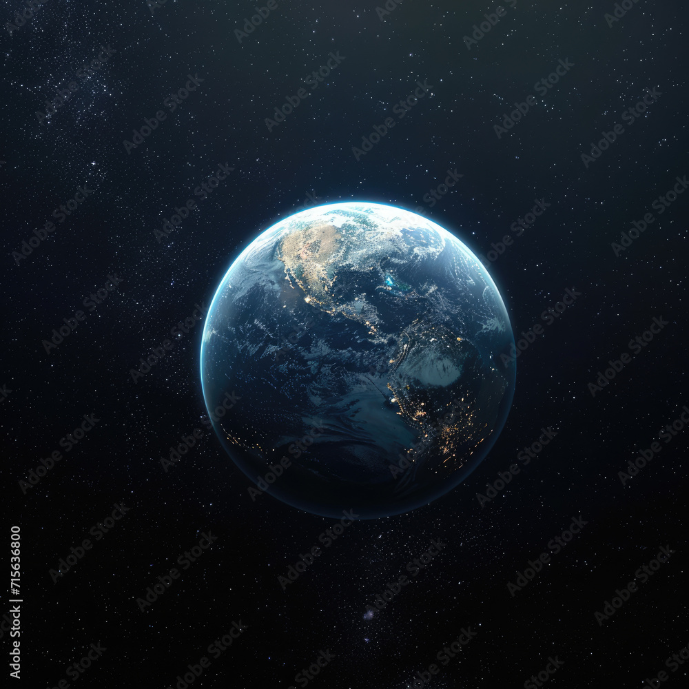 Fototapeta premium Planet in space. High resolution image.