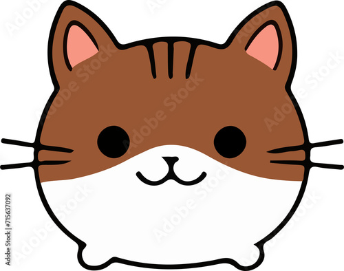 cat design illustration isolated on transparent background 