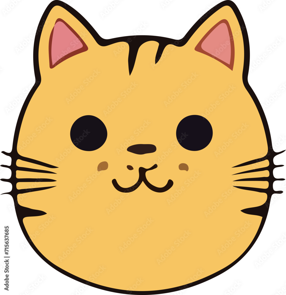 cat vector design illustration isolated on transparent background
