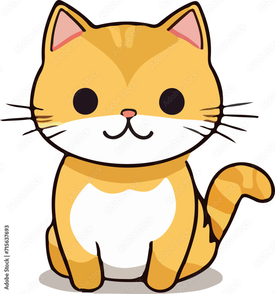 cat vector design illustration isolated on transparent background
