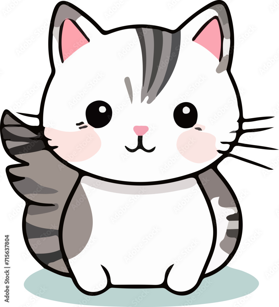 cat vector design illustration isolated on transparent background

