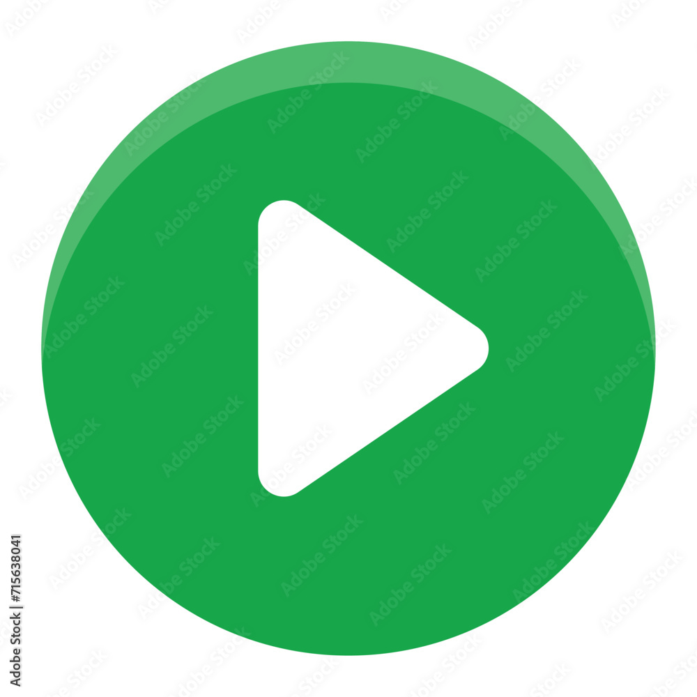 Play sign green button. Green play button Vector illustration isolated on a white background. Media, web and play symbol logo design, Digital Video Logo Design Template. Play sign green button. Green play button Vector illustration isolated on a white background. Media, web and play symbol logo design, Digital Video Logo Design Template.