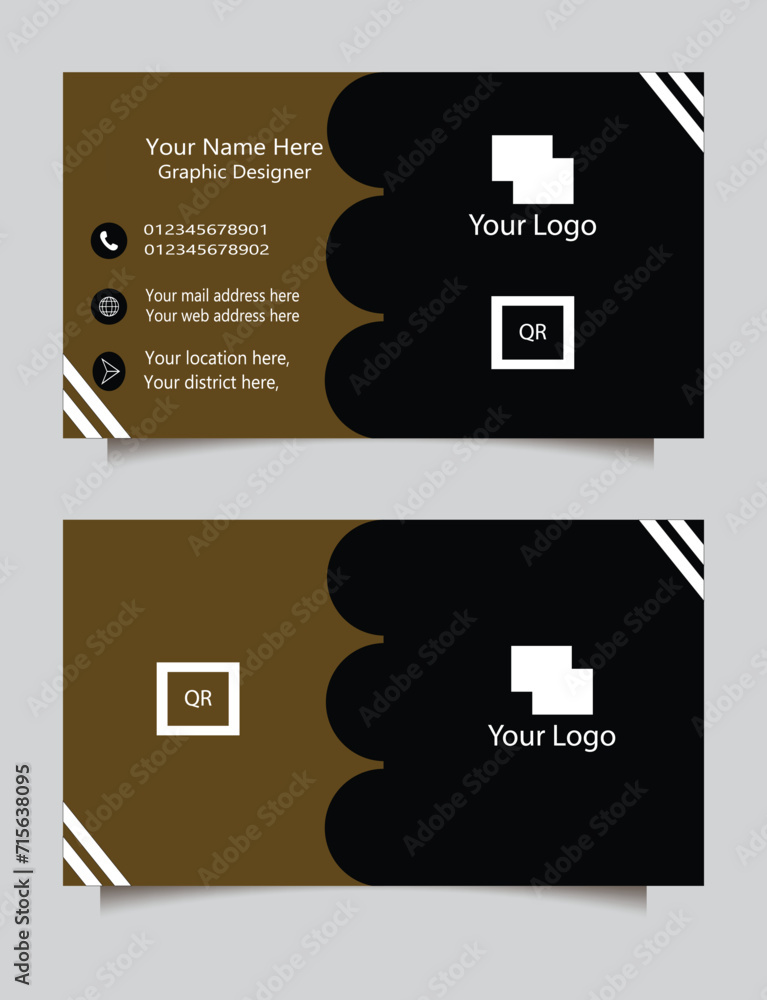 Fototapeta premium Elegant Corporate Business Card Design