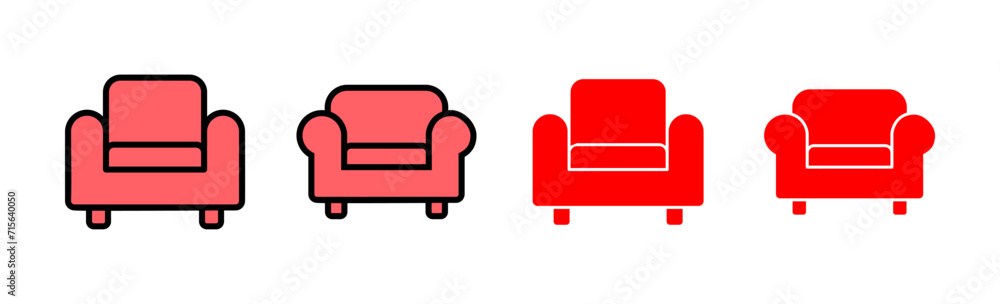 Sofa icon set illustration. sofa sign and symbol. furniture icon Sofa icon set illustration. sofa sign and symbol. furniture icon