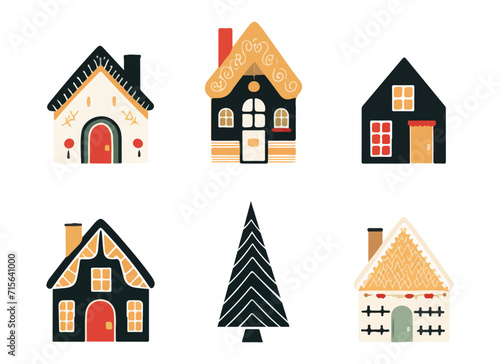 Houses vector design illustration isolated on white background 