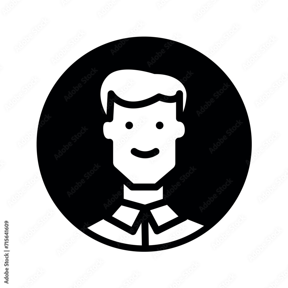 Back and white avatars of man. The man's avatar takes center stage with its expressive monochrome design, creating emotionally resonant representation for digital endeavors. Vector illustration. Back and white avatars of man. The man's avatar takes center stage with its expressive monochrome design, creating emotionally resonant representation for digital endeavors. Vector illustration.