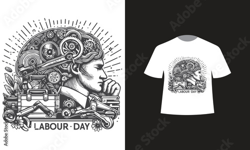 labour day t-shirt design 2024