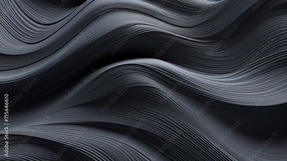 abstract abstract grey and black design, in the style of layered fibers, futuristic chromatic waves, naturalistic landscape backgrounds, shaped canvas abstract abstract grey and black design, in the style of layered fibers, futuristic chromatic waves, naturalistic landscape backgrounds, shaped canvas