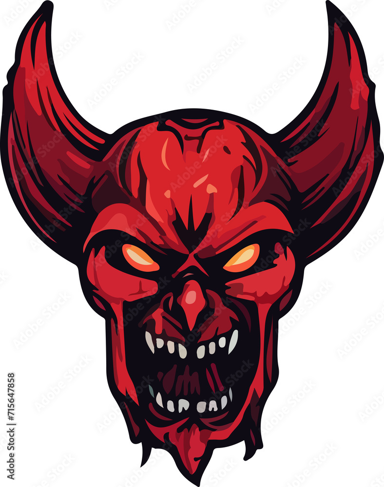 devil design illustration isolated on transparent background
