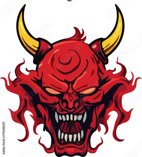 devil vector design illustration isolated on transparent background
