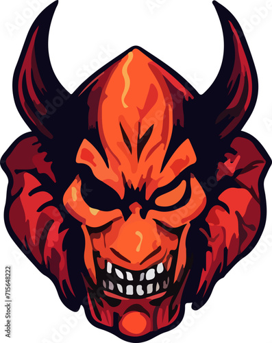 devil vector design illustration isolated on transparent background
