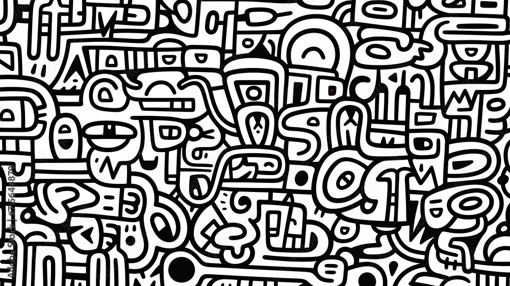 Abstract seamless doodle background, artistic background Abstract seamless doodle background, artistic background