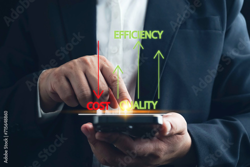 Cost and quality control, Control Quality and cost optimization for products or services to improve customer satisfaction,enhance company performance. Successful corporate strategy, quality control.