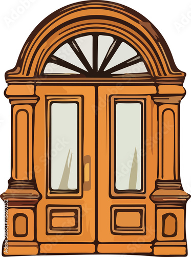 door design illustration isolated on transparent background  © Olivia23