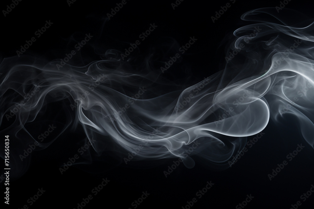 Abstract white smoke in motion. Smoke, Cloud of cold fog in black background. Light, white, fog, cloud, black background Abstract white smoke in motion. Smoke, Cloud of cold fog in black background. Light, white, fog, cloud, black background