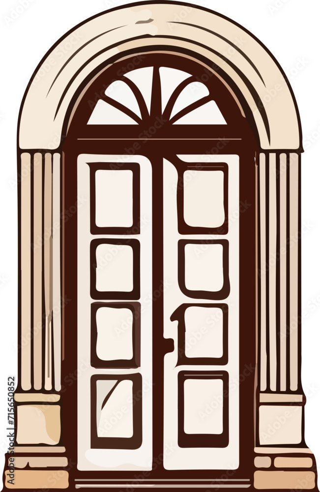 Fototapeta premium door vector design illustration isolated on transparent background 