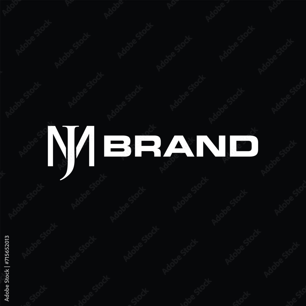 Initial JM or MJ modern logo design, logo for your brand and business