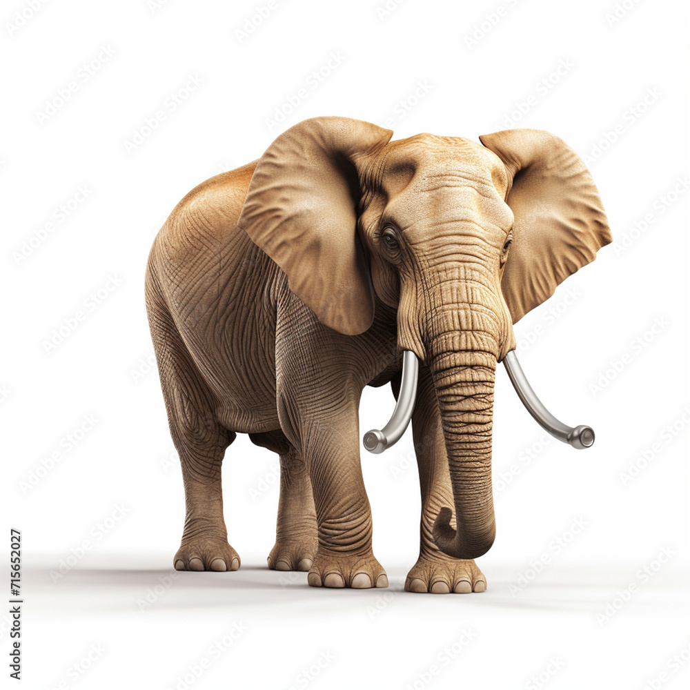 The elephant is an explorer created with Generative Ai