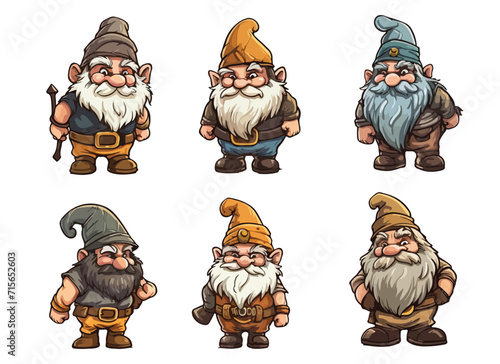 dwarf vector design illustration isolated on white background
