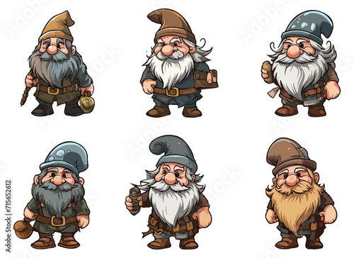 dwarf vector design illustration isolated on white background
