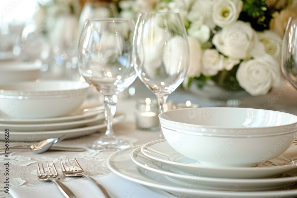 Elegant Dining Table Setup Elegant Dining Table Setup