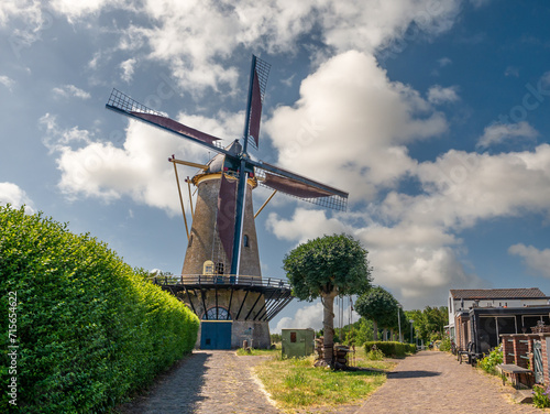 Windmill Den Haas in Zierikzee, Schouwen-Duiveland, Zeeland