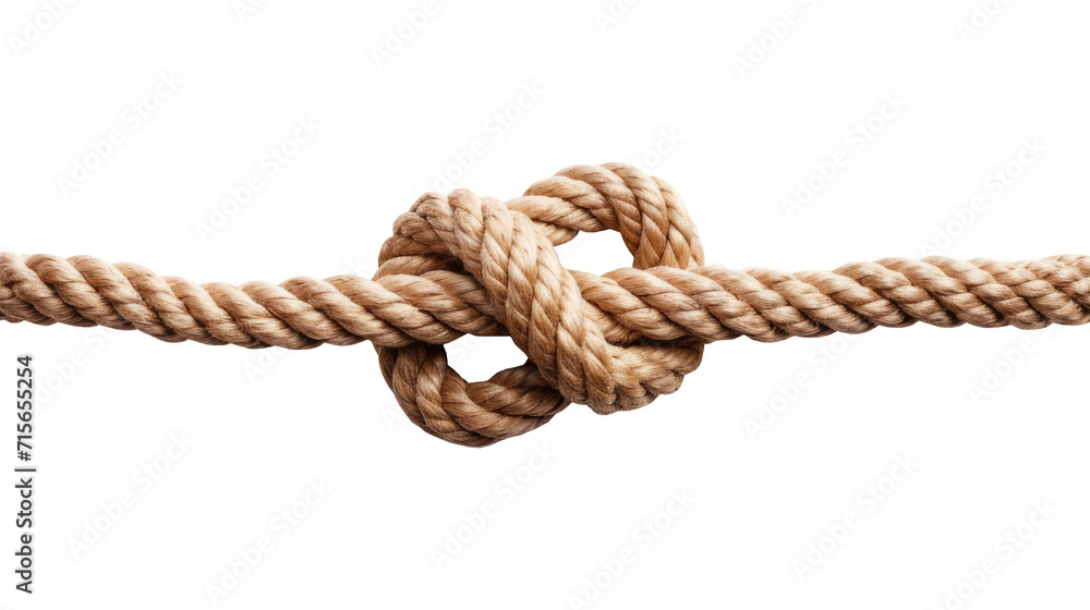 Rope knot isolated on transparent and white background Rope knot isolated on transparent and white background