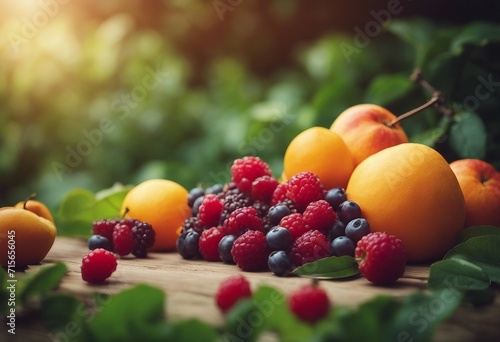 Background with fruits