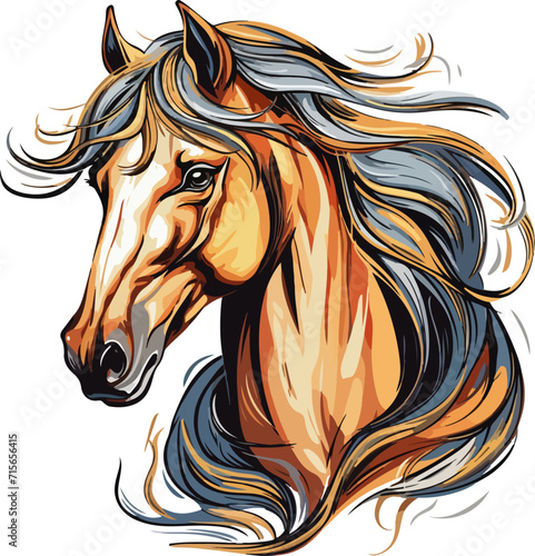 horse vector design illustration isolated on transparent background
