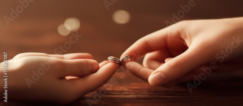 a man gives an engagement ring to his partner