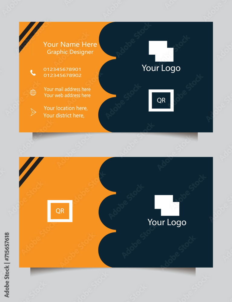 Fototapeta premium Elegant Corporate Business Card Design