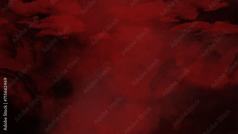  Red smoke on black background. dark red abstract background or texture.

