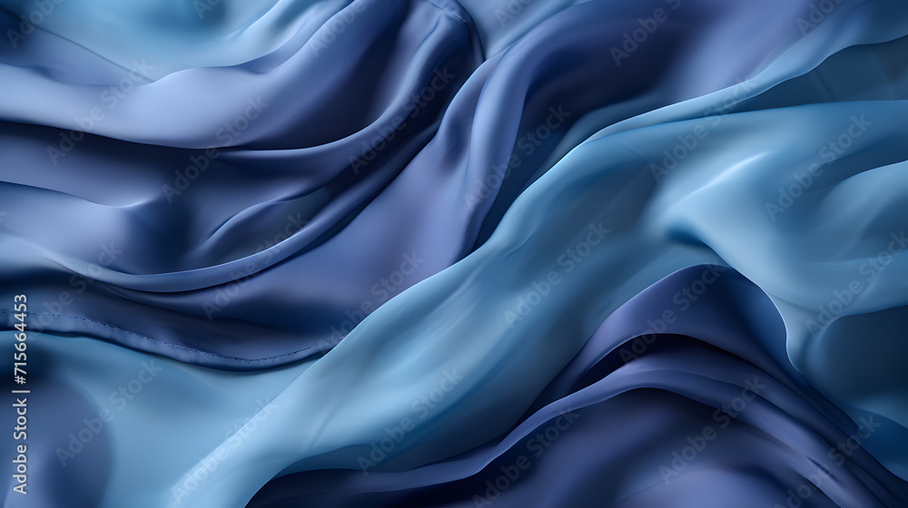 Obraz premium blue satin background