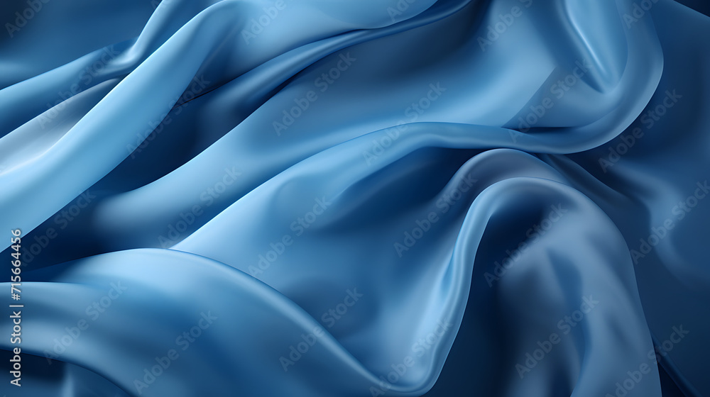 Obraz premium blue satin background