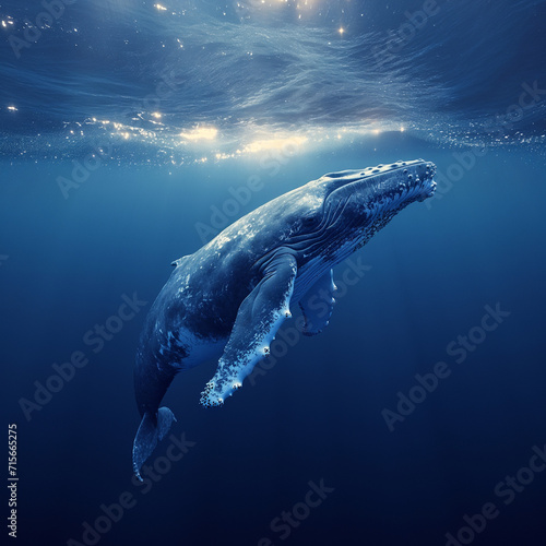 whale in the ocean