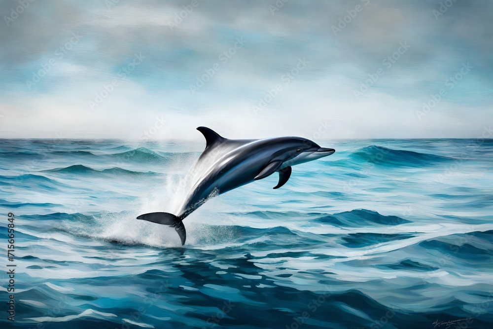 Graceful Symphony: Dolphins Dance with the Waves in Spectacular Leaps