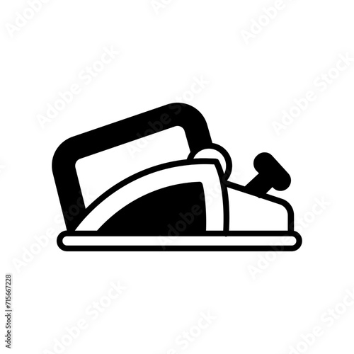 Planer icon. black fill icon