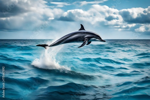"Dolphin Ballet: Contributing to the Graceful Choreography as They Leap in the Waters. Dive into the Harmony of Their Majestic Jumps!
