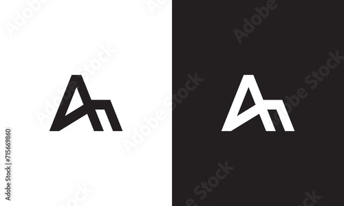 AN logo, monogram unique logo, black and white logo, premium elegant logo, letter AN Vector 