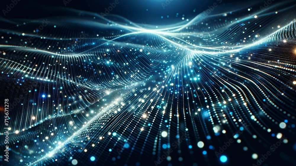 Dynamic technological background. Luminous dots forming a streamlined mesh.data flow. Network connections. Technological interfaces. Digital environment. Futurism and a high-tech atmosphere. Dynamic technological background. Luminous dots forming a streamlined mesh.data flow. Network connections. Technological interfaces. Digital environment. Futurism and a high-tech atmosphere.