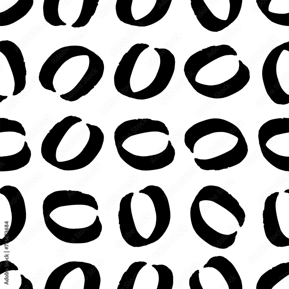 Seamless pattern with sketch circles shape Seamless pattern with sketch circles shape